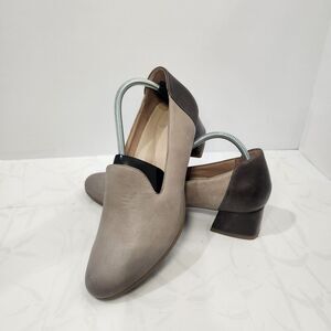 Dansko Preston Heel Loafer‎ Shoes Size 11.5-12 EU 42 Slip On Leather Brown Gray